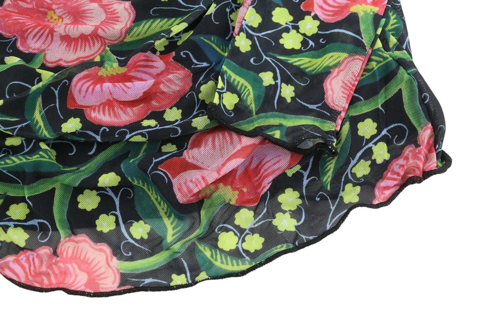 DESIGUAL Roiane Women Dress M Flowers Print Slim Fit Inner Lining Knee-Length