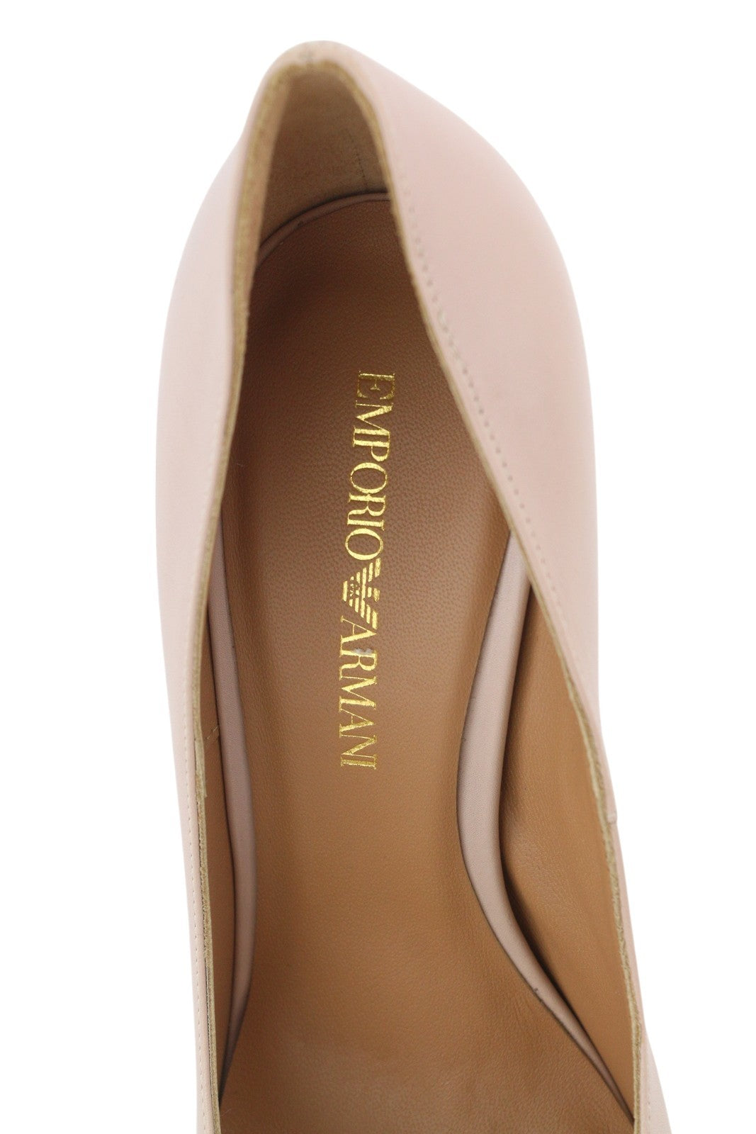 EMPORIO ARMANI X3E340 Women Heels EU37 Light Pink Square Slip On