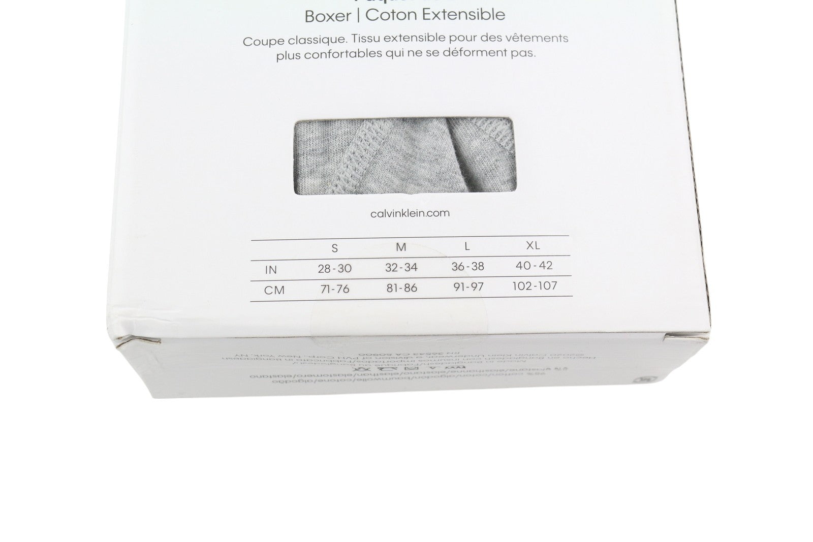 CALVIN KLEIN Men Underwear S Boxer Brief Cotton Stretch 2 Pack