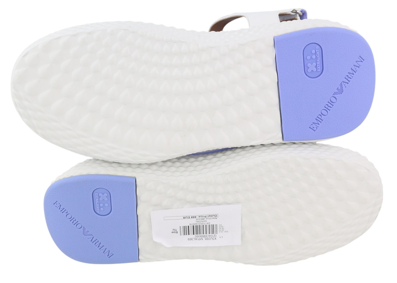 EMPORIO ARMANI X3U095 Women Sandals EU37 Purple Platform RRP329