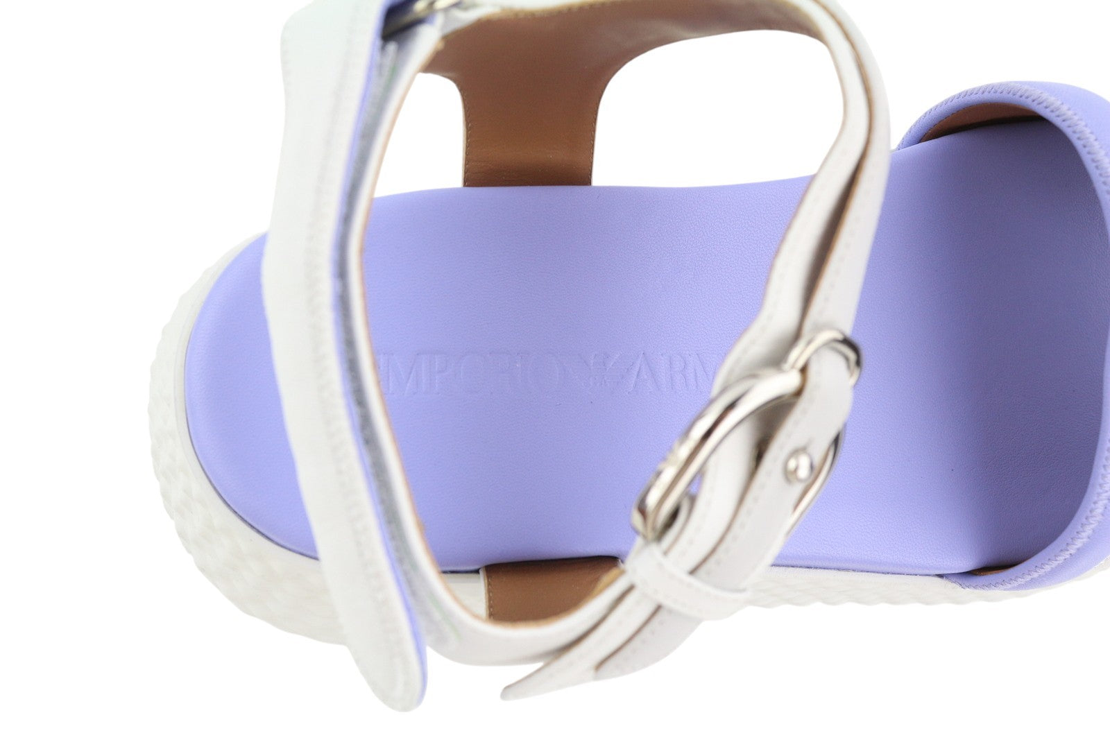 EMPORIO ARMANI X3U095 Women Sandals EU37 Purple Platform RRP329