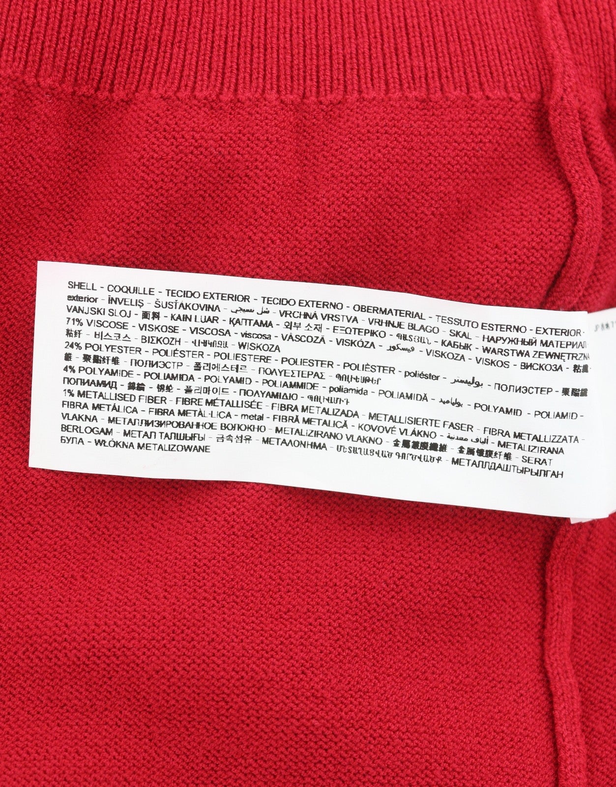 DESIGUAL Esopo Women Jumper XL Red Shiny Lip Print Tight-Knit Pullover