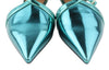 Blue Leather Flats