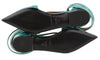 Blue Leather Flats