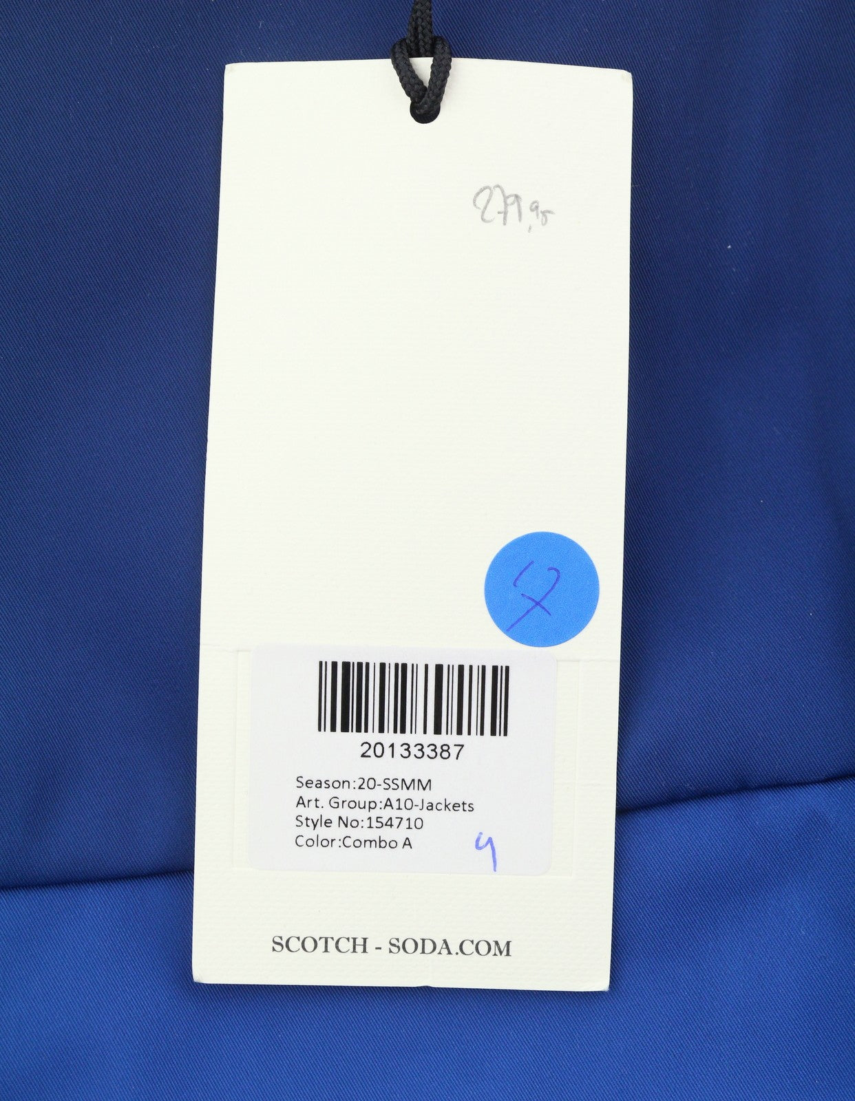 SCOTCH & SODA Men Jacket M Reversible Padded Hooded Pockets Full Zip