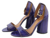 Purple Leather Heels