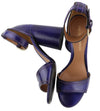 Purple Leather Heels