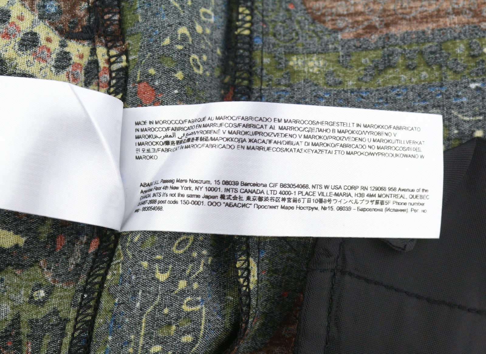 DESIGUAL Tomoe Women Trousers W24 Patterned Wide Leg High Waist Viscose