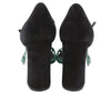 Black Leather Heels