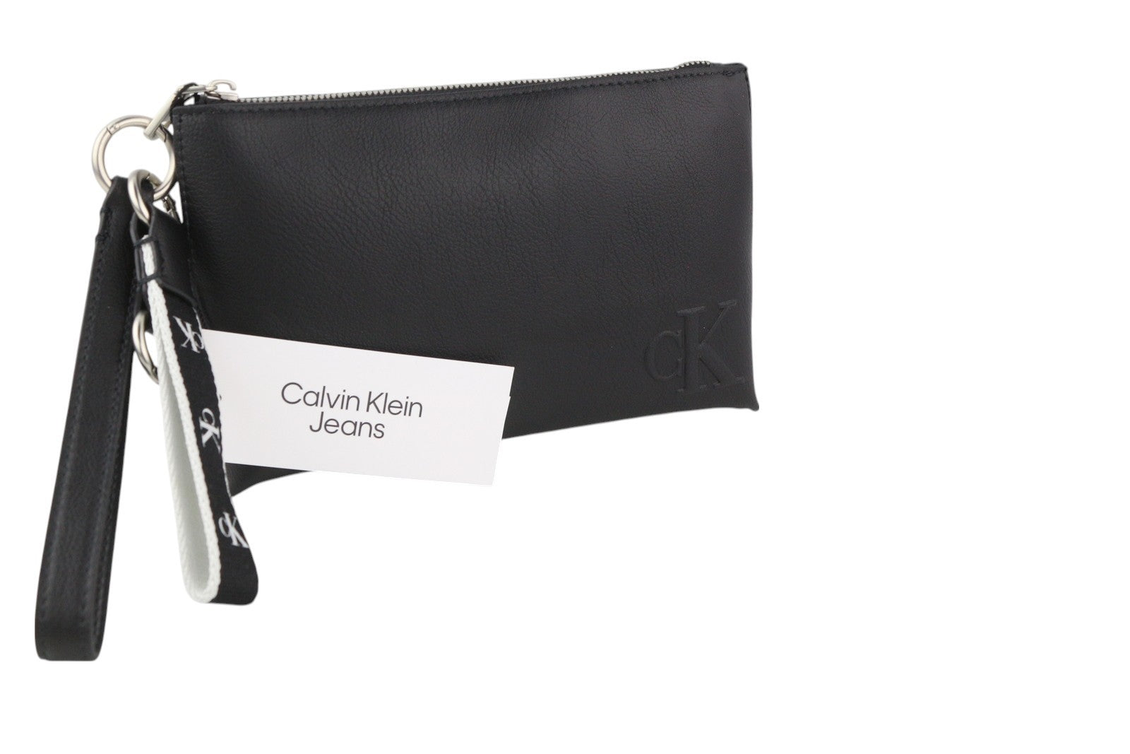 CALVIN KLEIN Make-Up + D-Ring Keyfob Women Bag OS Black Unisex RRP89