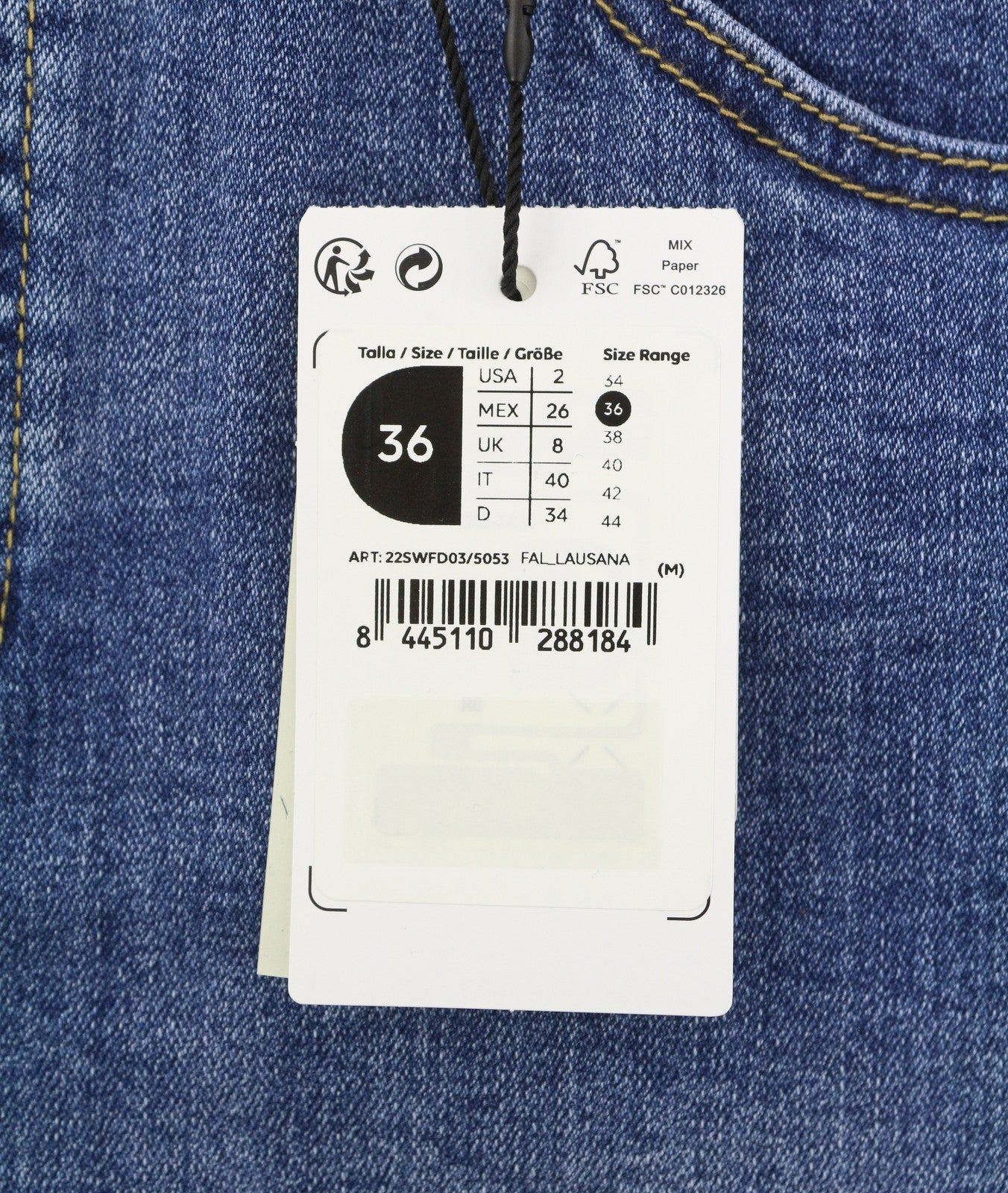 DESIGUAL Lausana Women Skirt W26 Denim Faded Embroidered Zip Fly Mini