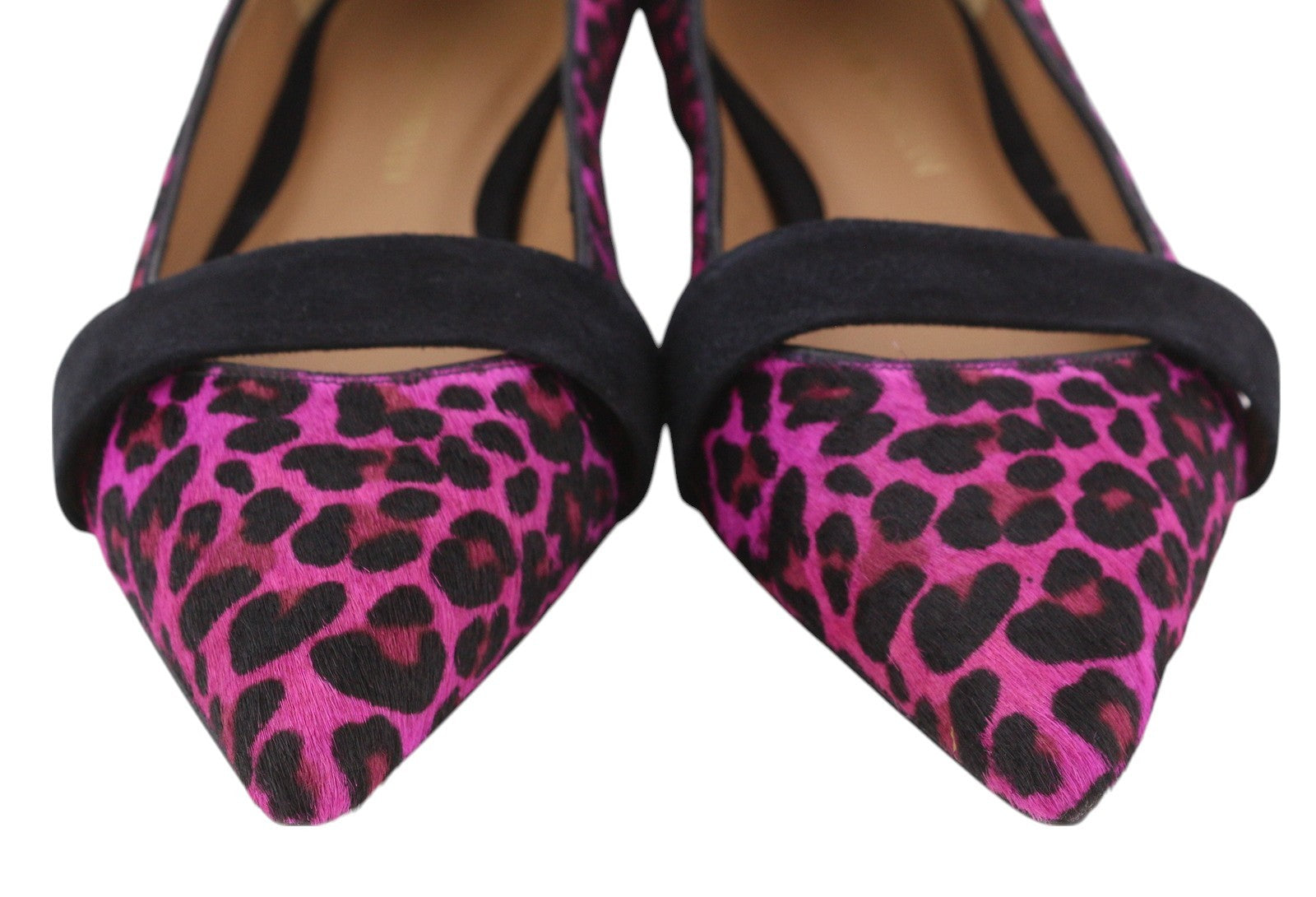 EMPORIO ARMANI X3D238 Women Flats EU37 Pink Suede Trim Logo RRP$299