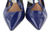 Blue Leather Heels