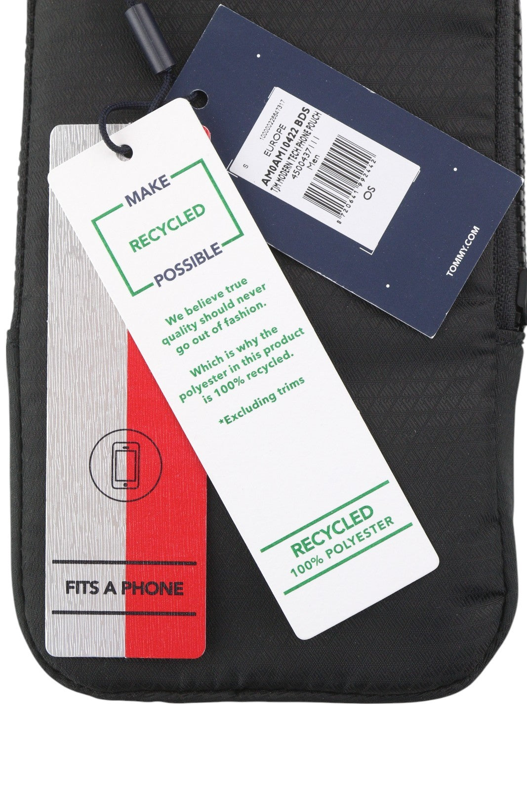 TOMMY HILFIGER Modern Tech Phone Pouch Men Bag OS Black Zip Unisex