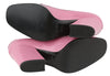 Pink Leather Heels