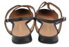 Black Leather Flats