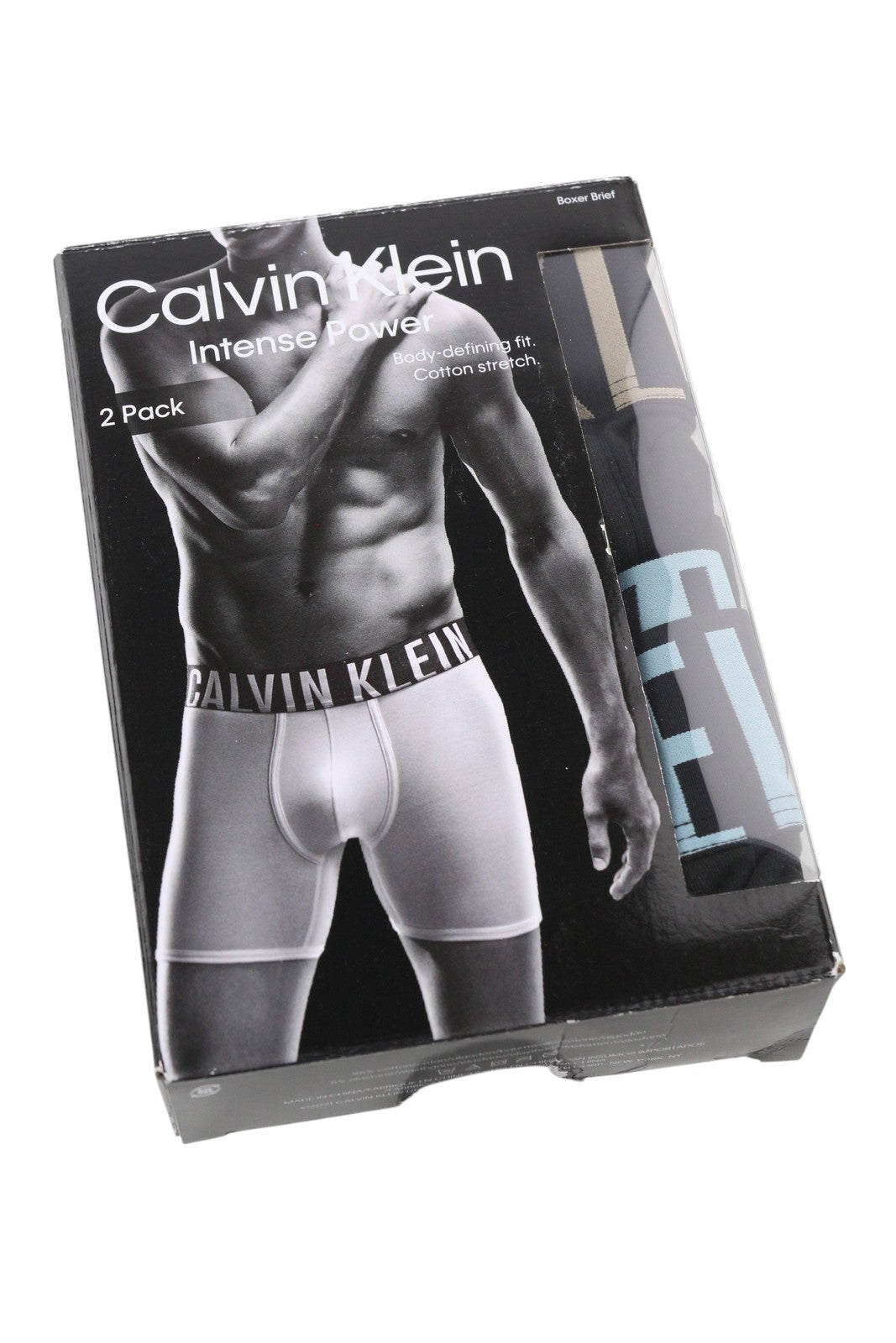 CALVIN KLEIN Men Underwear L Boxer Brief Body Fit Cotton Stretch 2 Pack