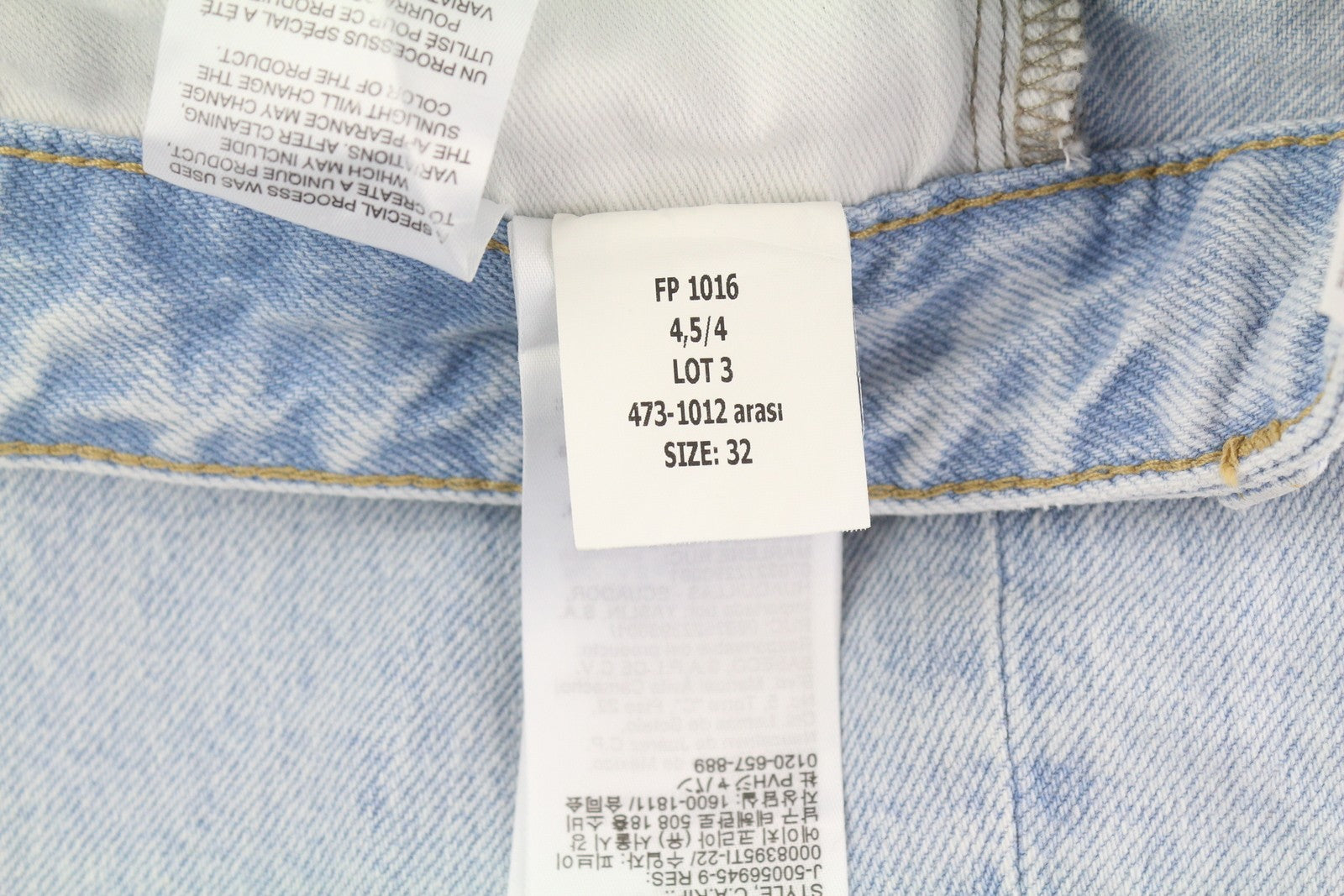 CALVIN KLEIN 90s Straight Men Jeans W32 Light Blue Washed Zipper Denim