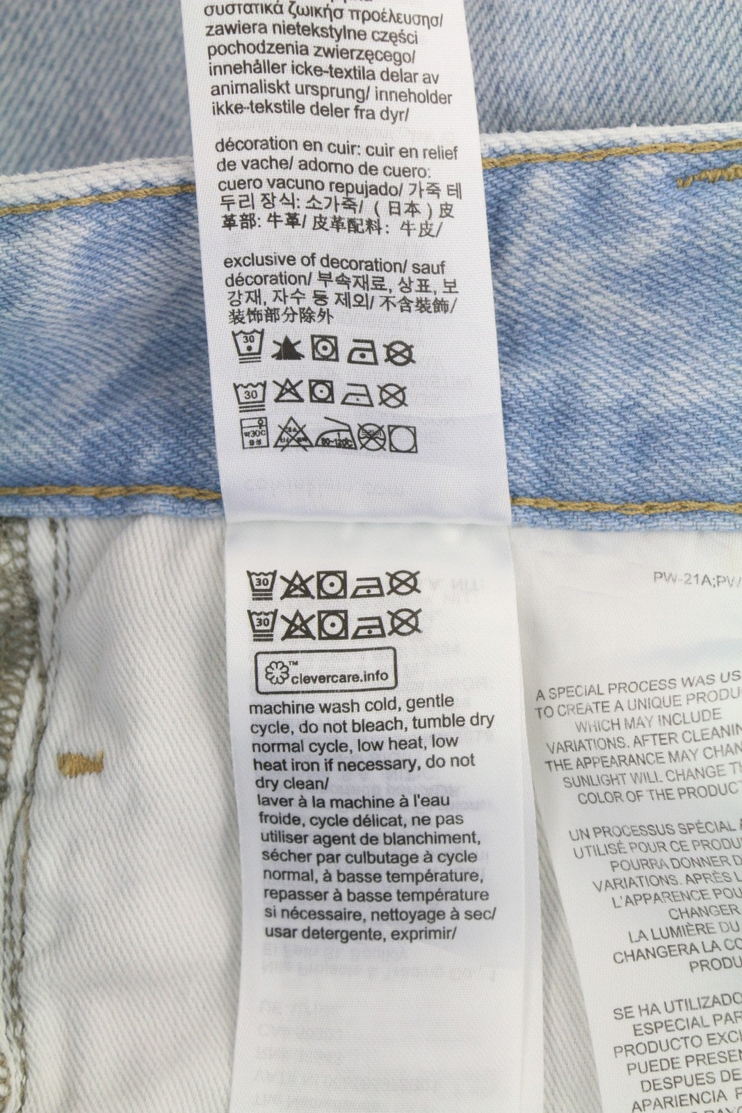 CALVIN KLEIN 90s Loose Men Jeans W32 Light Blue Faded Pleated Zip Denim