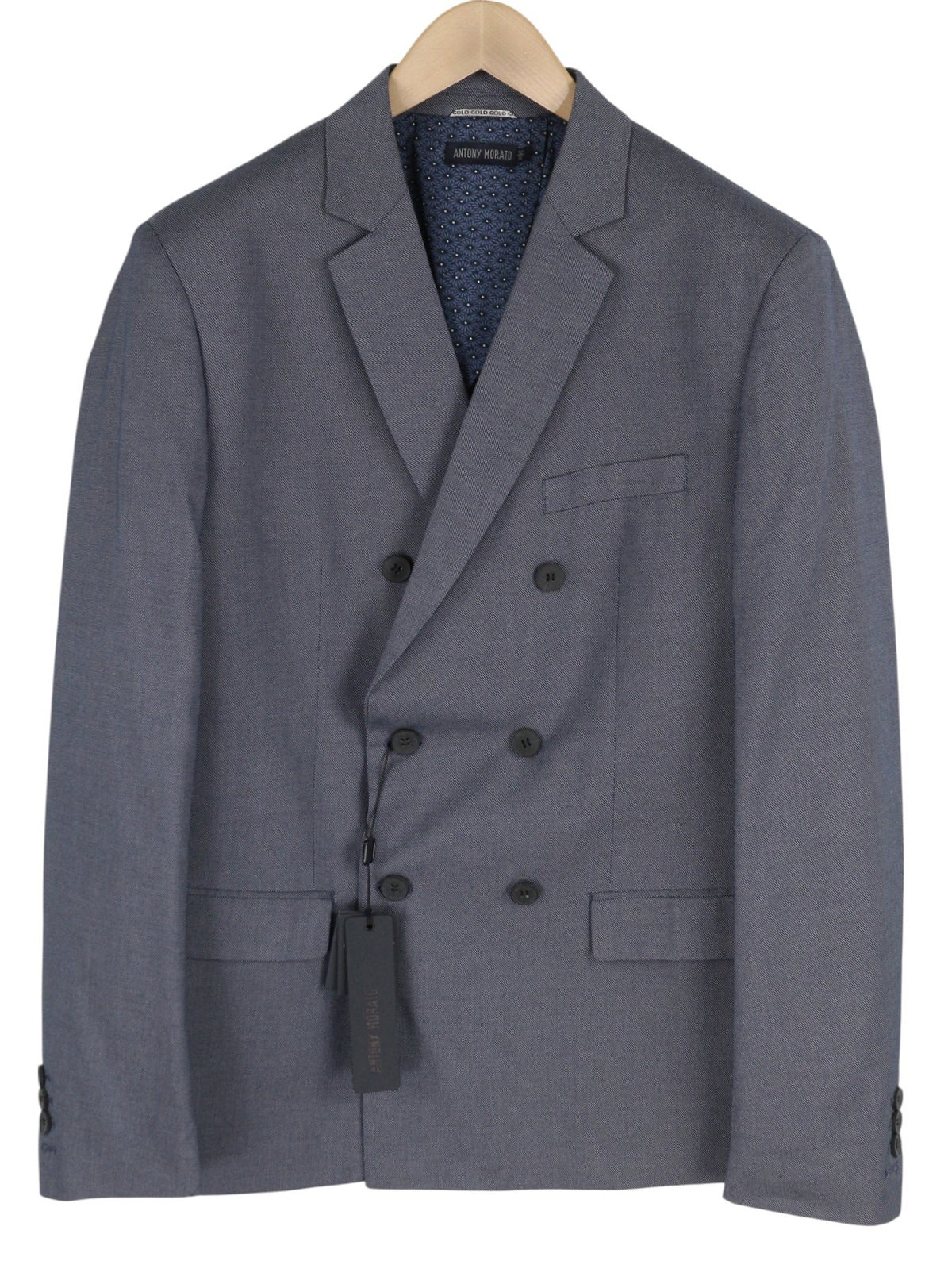 Blauer Blazer aus Baumwolle