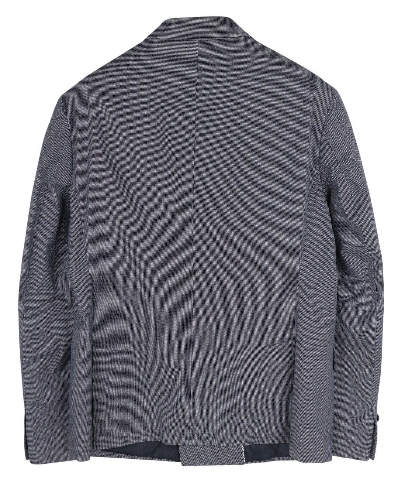 ANTONY MORATO Men Blazer XL Blue Double Breasted Notch Lapel Slim Pattern