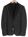 Grey Polyester Blazer