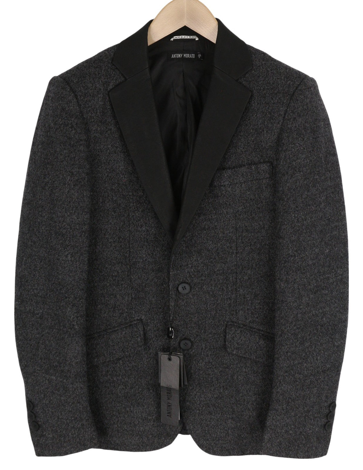 Grauer Polyesterblazer