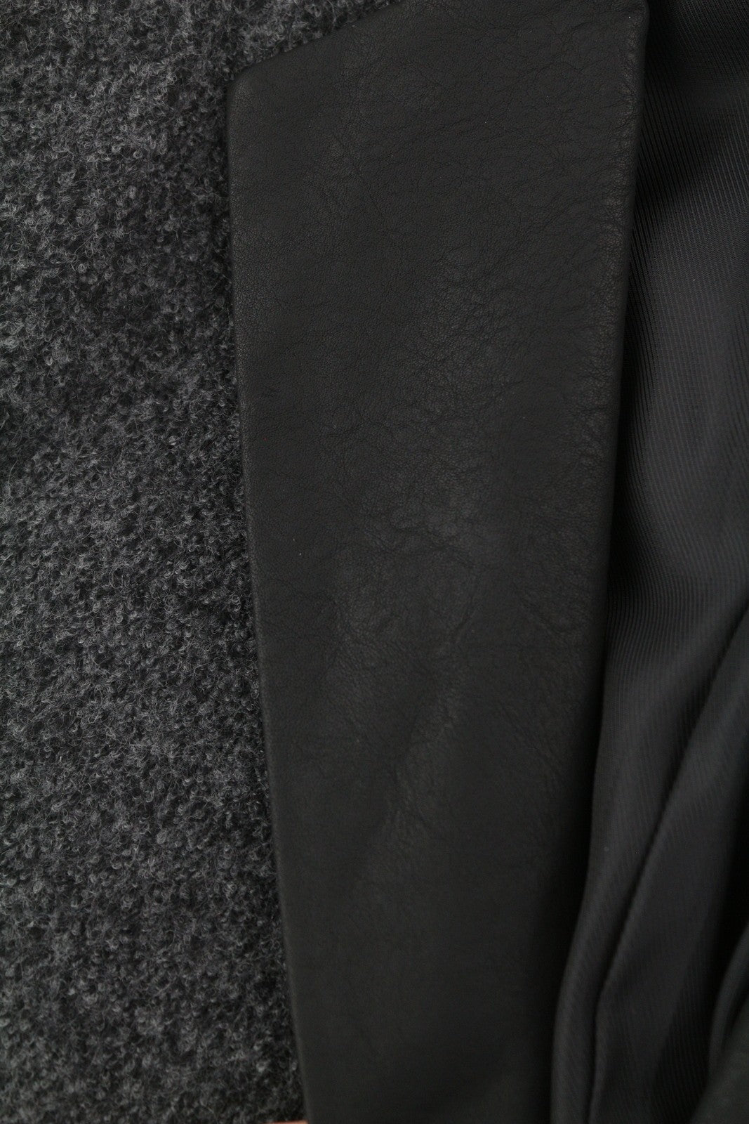 ANTONY MORATO Men Blazer S Melange Grey Wool Blend Slim Coated Notch Lapel