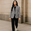 Blazer Gingham Stretch Regular