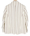 Blazer Stripe Linen Straight