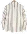Blazer Stripe Linen Straight