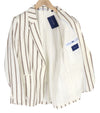 Blazer Stripe Linen Straight