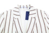 Blazer Stripe Linen Straight