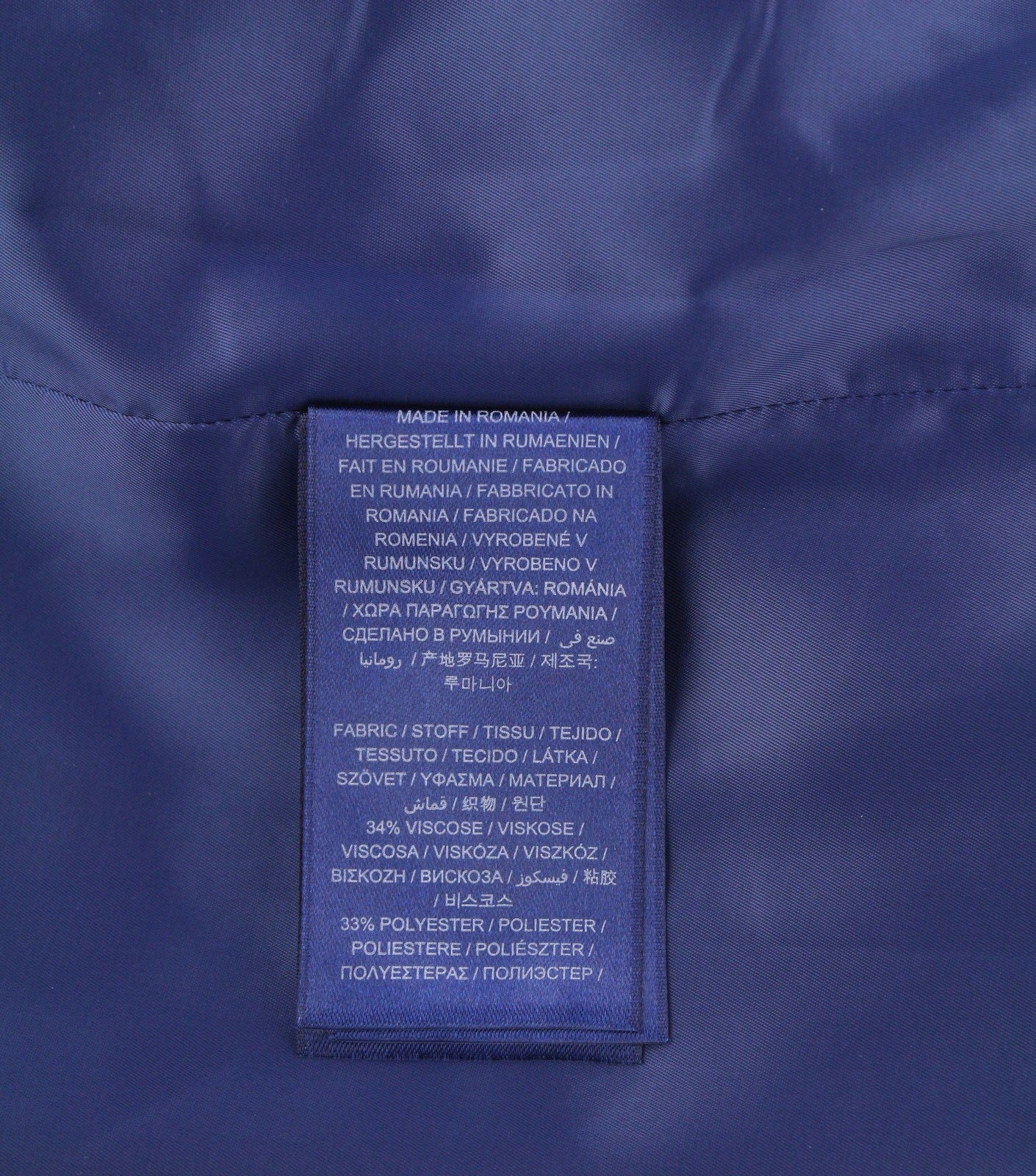 GANT Flannel Flare Women Skirt EU38 Dark Blue Wool Lined Zip Knee-Length