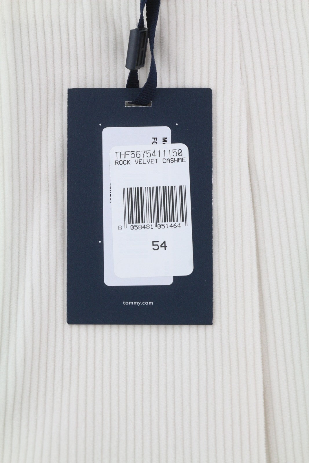 TOMMY HILFIGER Rock Velvet Lardini Men Trousers W38 Cord Pleated RRP139