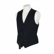 ANTONY MORATO Men Waistcoat L Dark Blue Double-Breasted Lined Vest