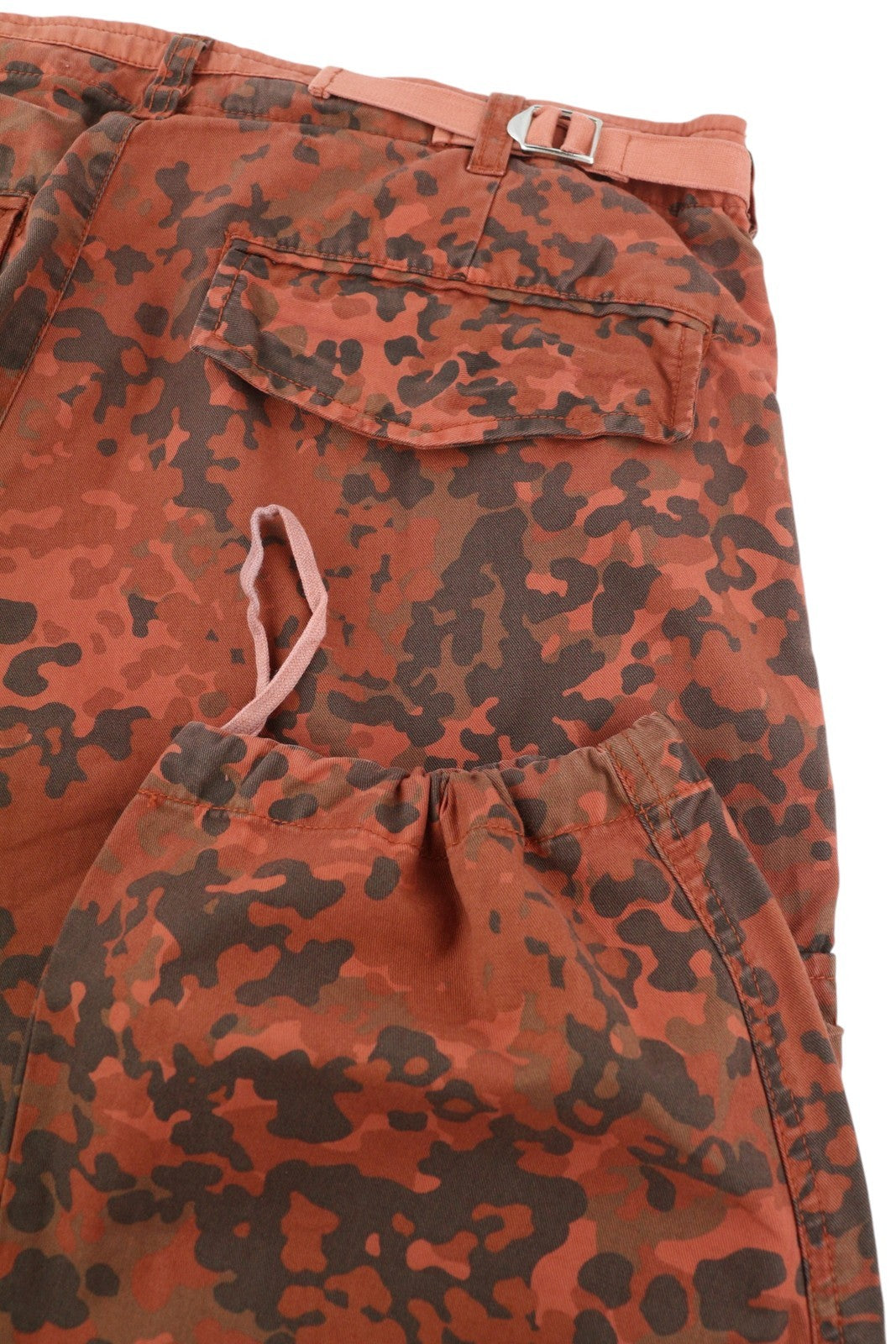 DIESEL P-Atlan-Pat Men Trousers W33 Orange Camo Cargo Multi Pocket RRP295