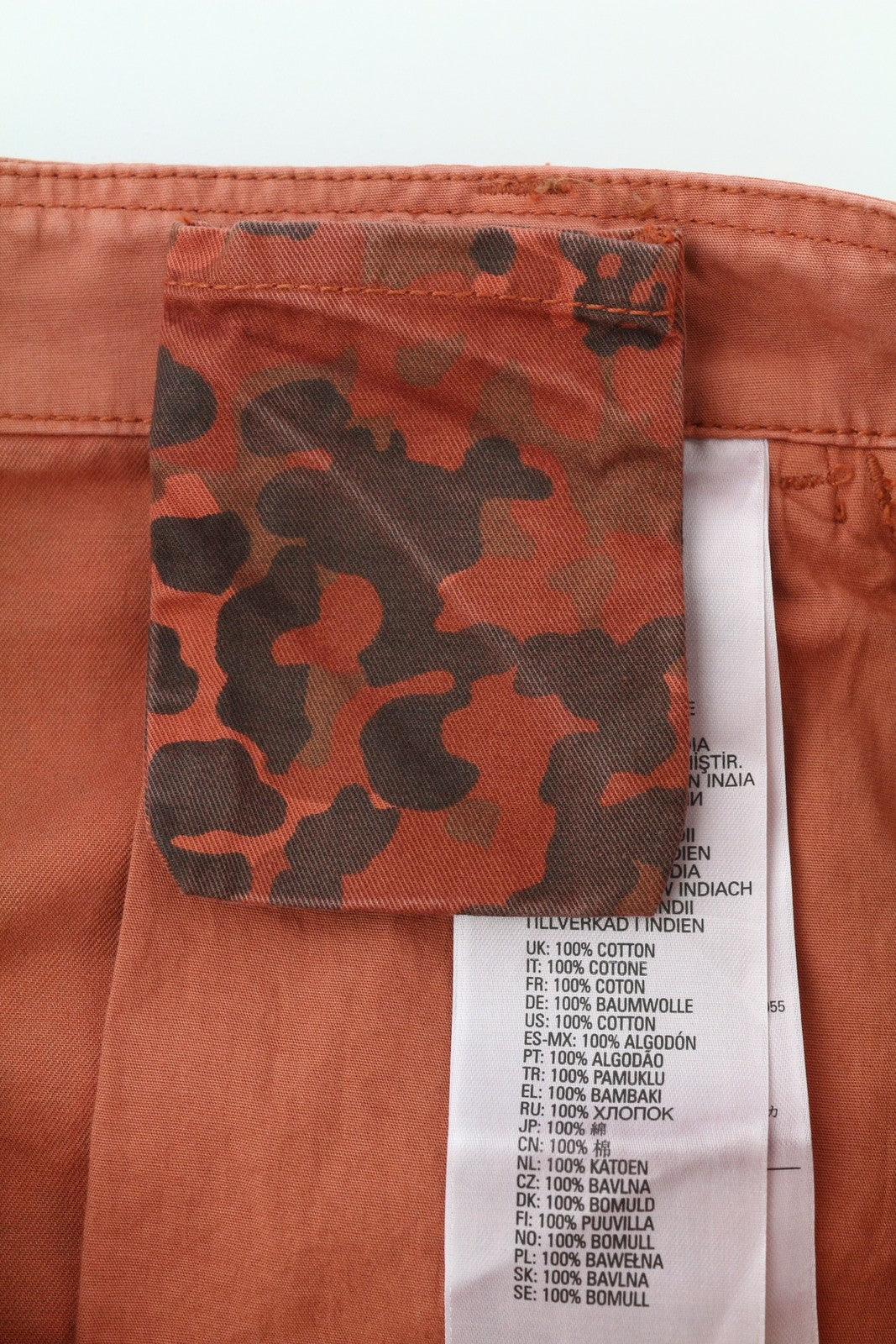DIESEL P-Atlan-Pat Men Trousers W33 Orange Camo Cargo Multi Pocket RRP295