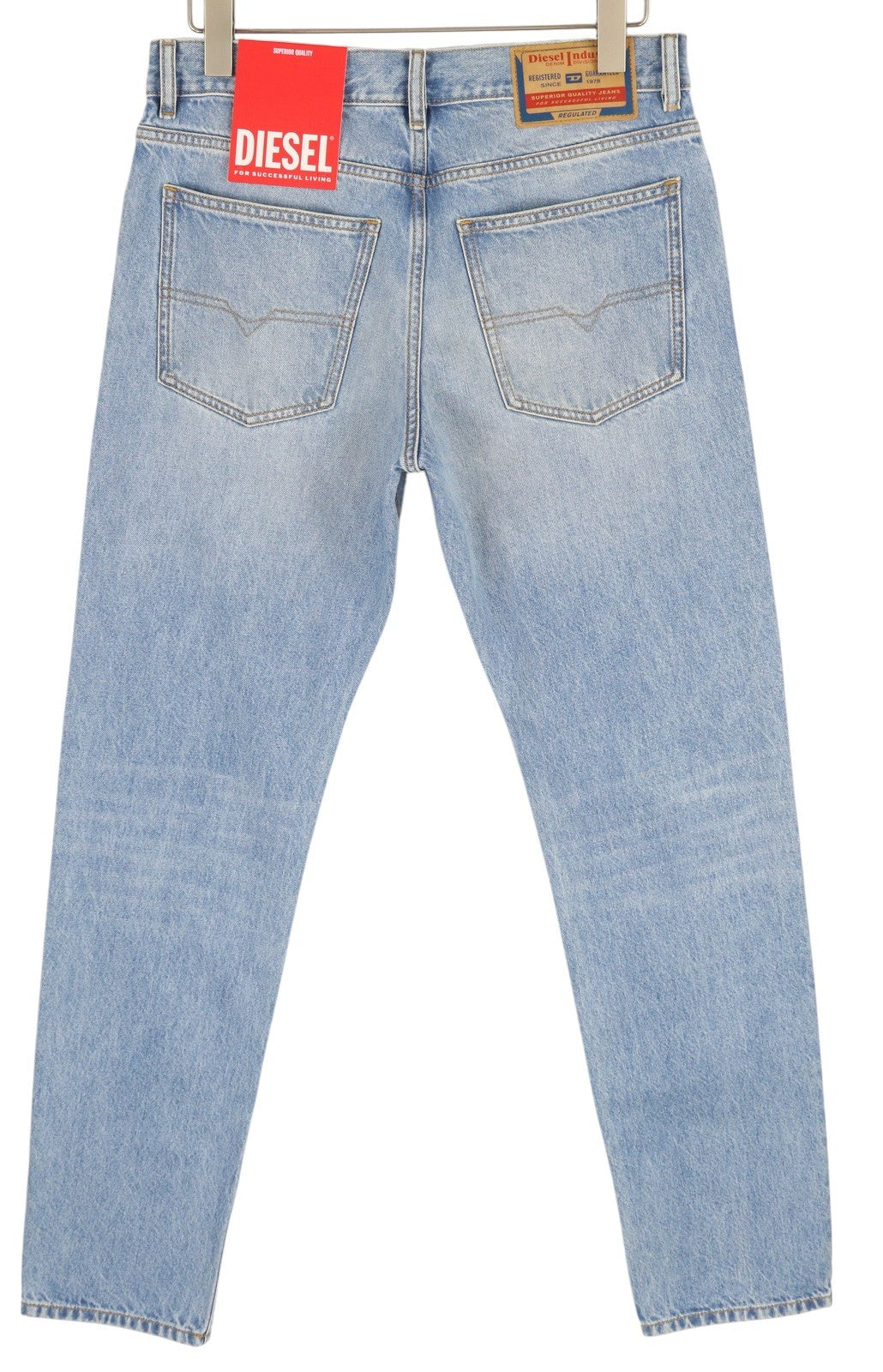 DIESEL 1995 D-Sark 09I29 Men Jeans W32/L32 Blue Slim Straight Mid Waist RRP246