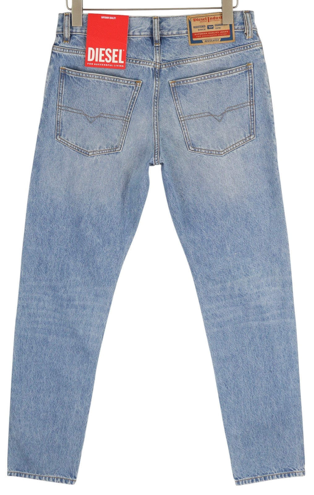 DIESEL 1995 D-Sark 09I29 Men Jeans W31/L32 Blue Slim Straight Washed RRP246