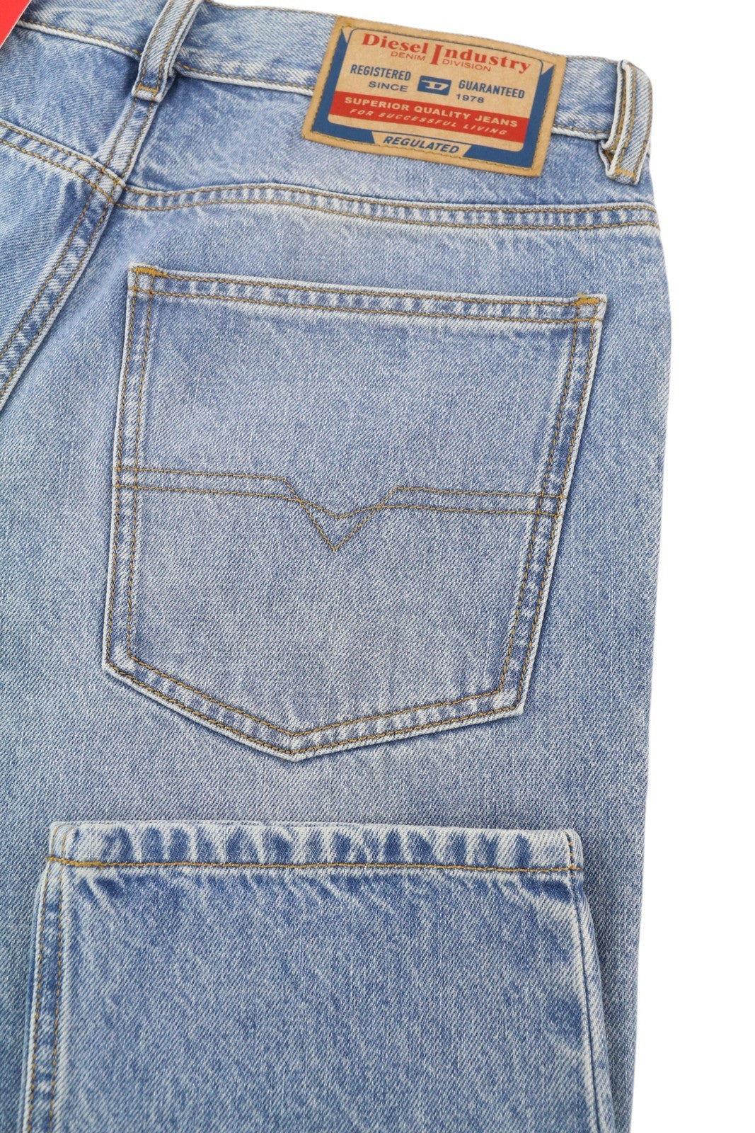 DIESEL 1995 D-Sark 09I29 Men Jeans W31/L32 Blue Slim Straight Washed RRP246