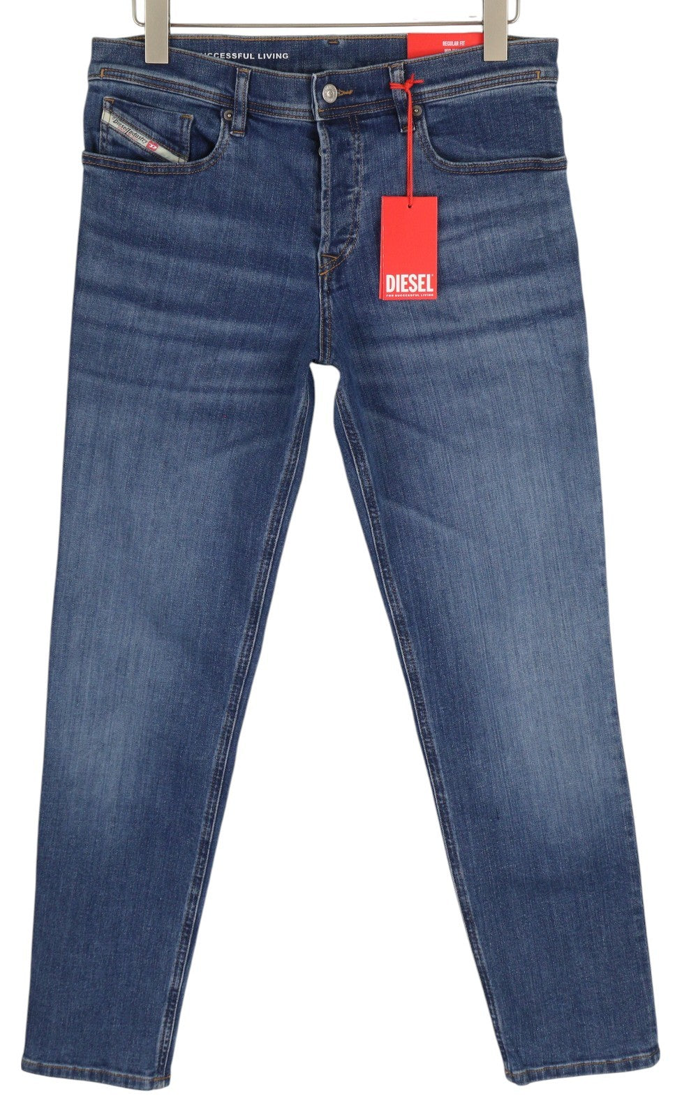 DIESEL 2023 D-Finitive 0GRDP Men Jeans W31/L32 Regular Tapered Mid Waist