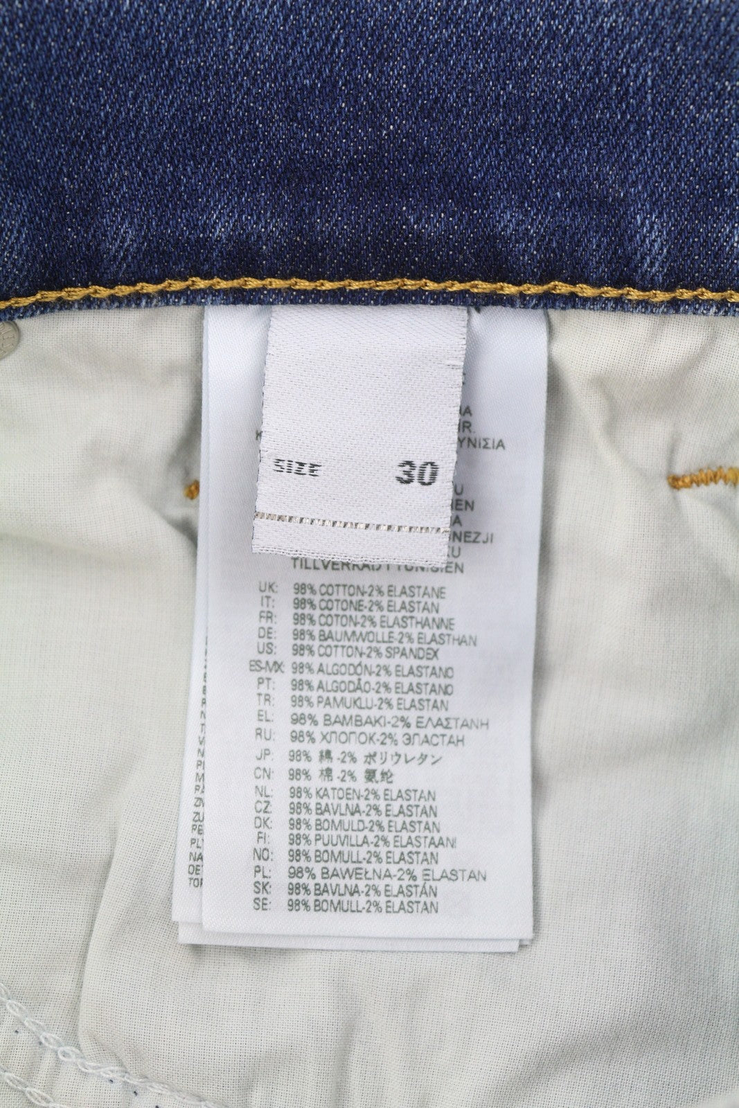 DIESEL 2019 D-Strukt 09C87 Men Jeans W30/L32 Blue Slim Fit Distressed RRP189