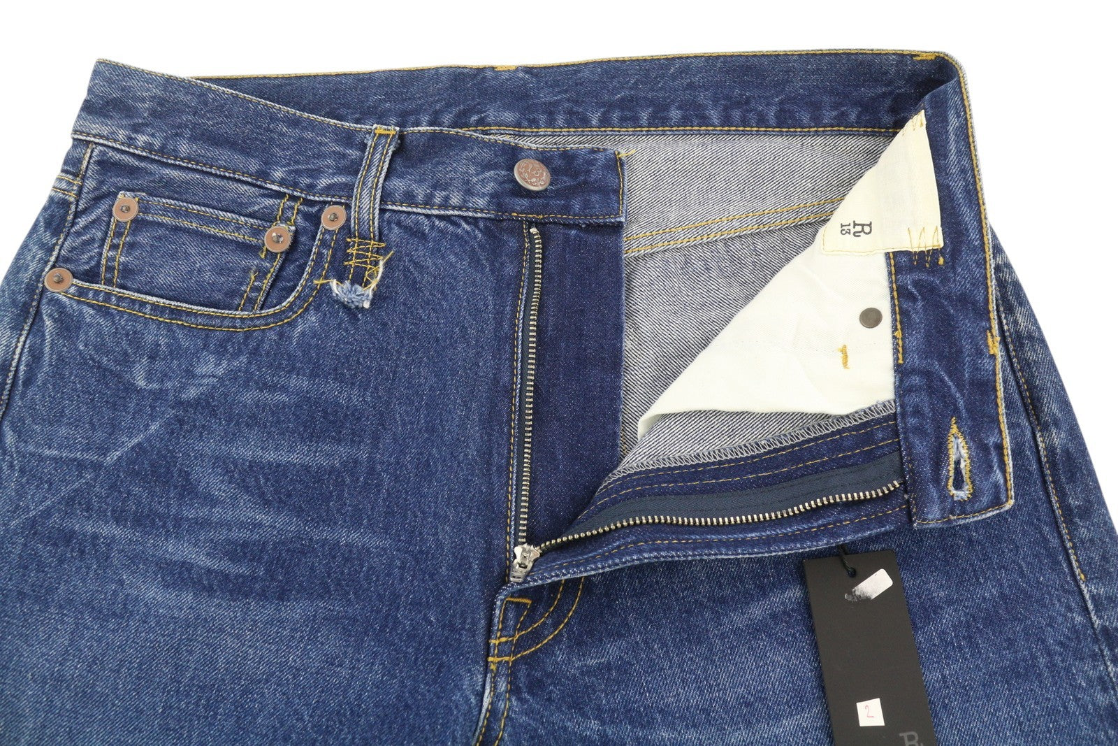 R13 Boyfriend Women Jeans 27 Jasper Let Down Hem Faded Ankle RRP525