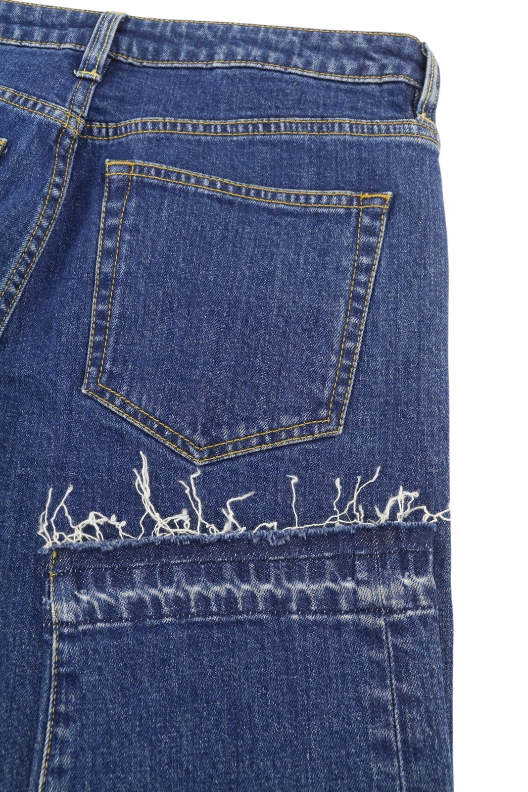 R13 Boy Women Jeans 27 Carlton Stretch Straight Ankle Blue Denim RRP495