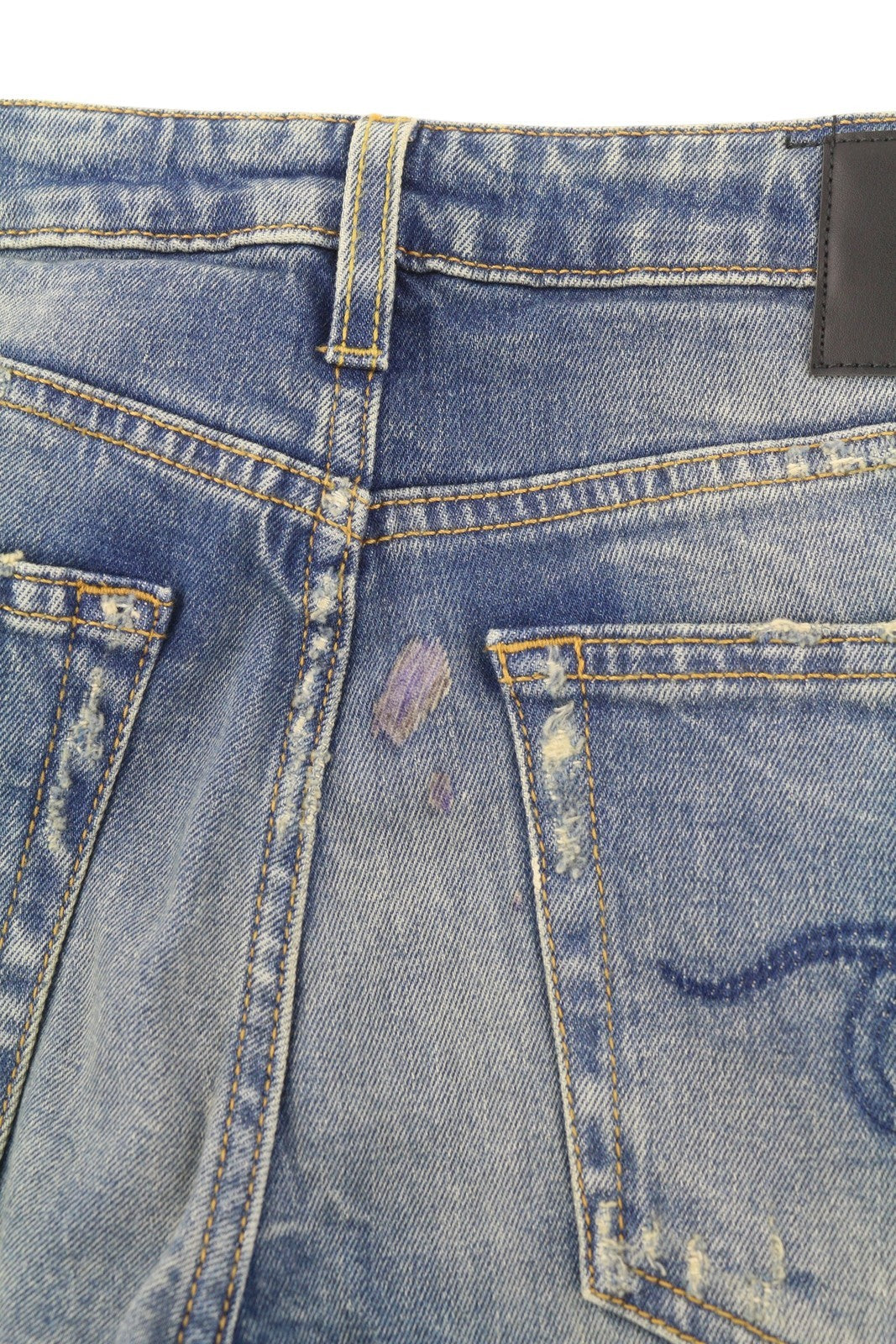 R13 Boy Straight Women Jeans 26 Kelly Stretch Faded Ankle RRP645