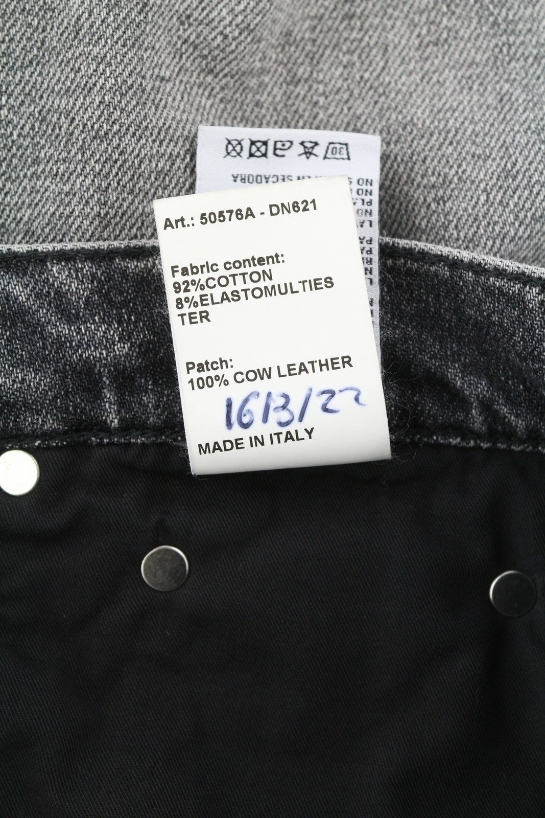 R13 Jesse Women Jeans 27 Vintage Grey Wide Leg Drop Crotch RRP725