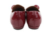 Burgundy Leather Flats