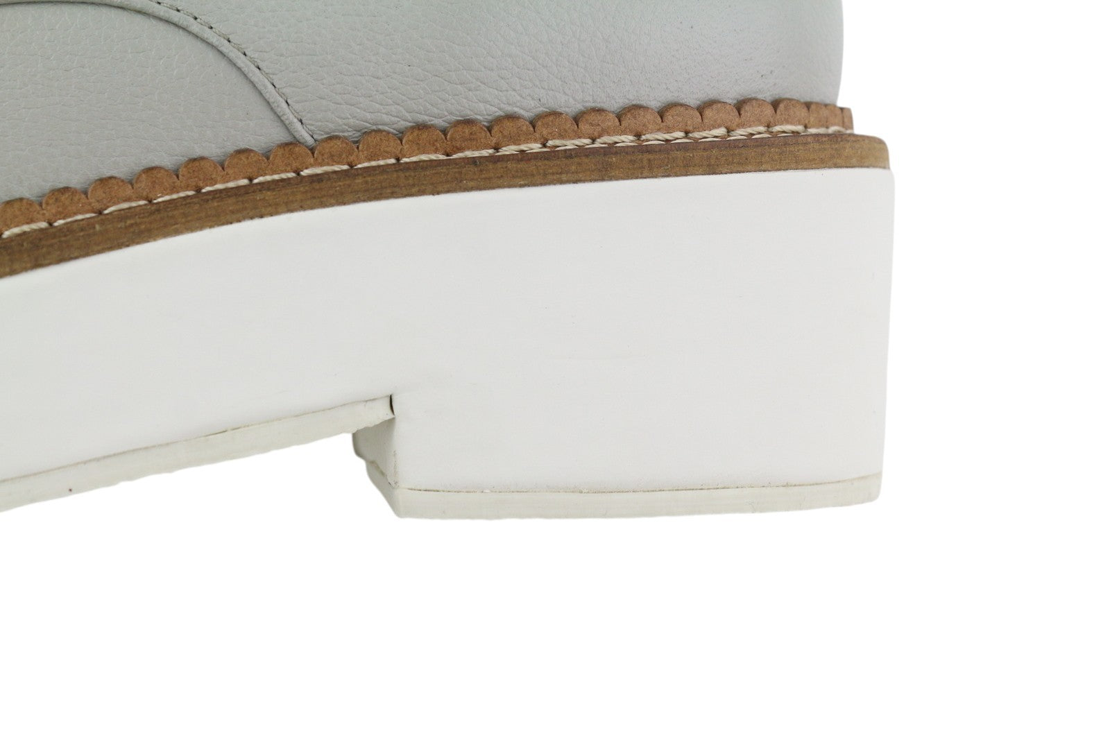 EMPORIO ARMANI X3C139 Women Shoes EU37 Grey Platform Oxford RRP226