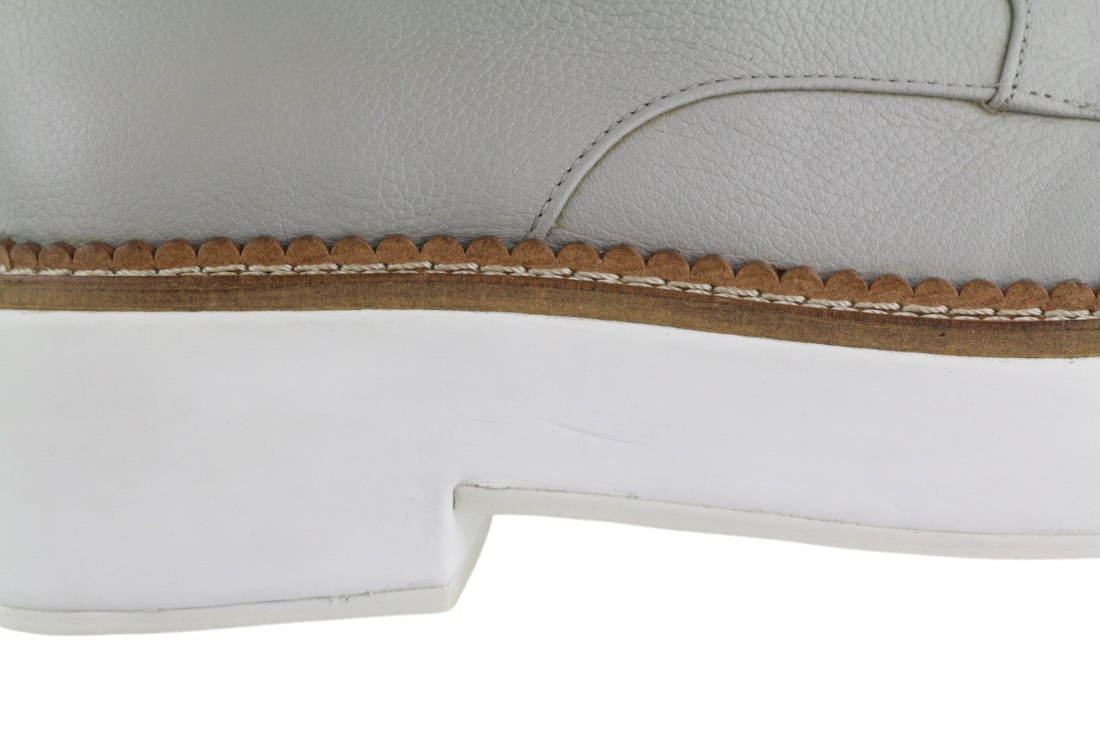 EMPORIO ARMANI X3C139 Women Shoes EU37 Grey Platform Oxford RRP226